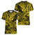 Hawaii Shark Women V Neck T Shirt Polynesian Pattern Yellow Version LT01 - Polynesian Pride