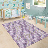 Pua Kalaunu Lei Area Rug Palaka Pattern