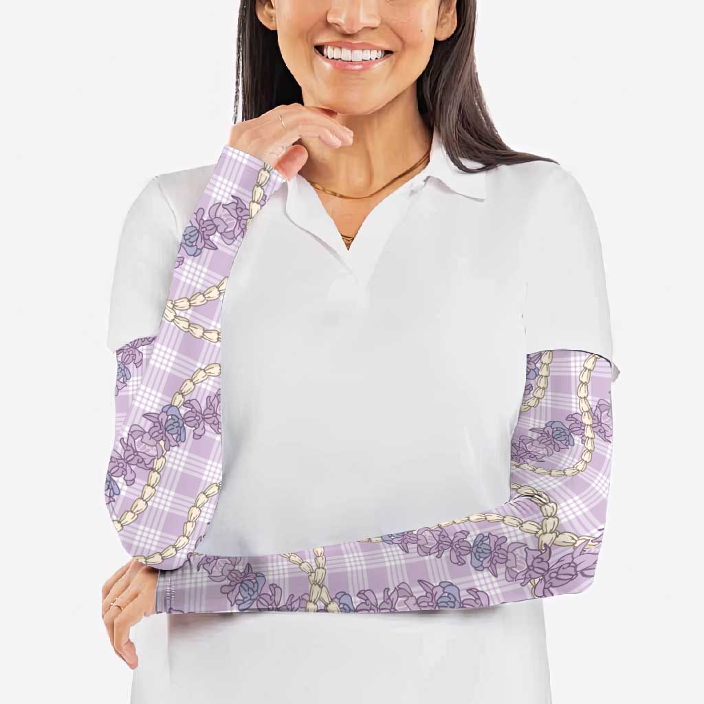 Pua Kalaunu Lei Arm Sleeves Palaka Pattern