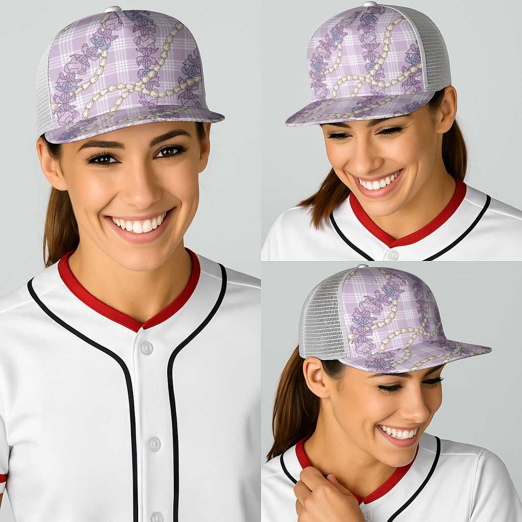 Pua Kalaunu Lei Baseball Net Cap Palaka Pattern