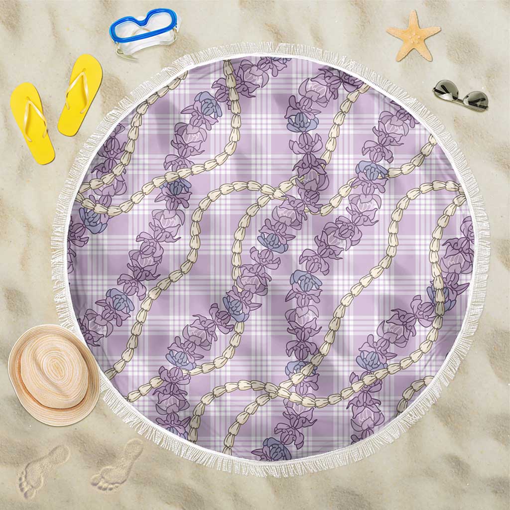Pua Kalaunu Lei Beach Blanket Palaka Pattern