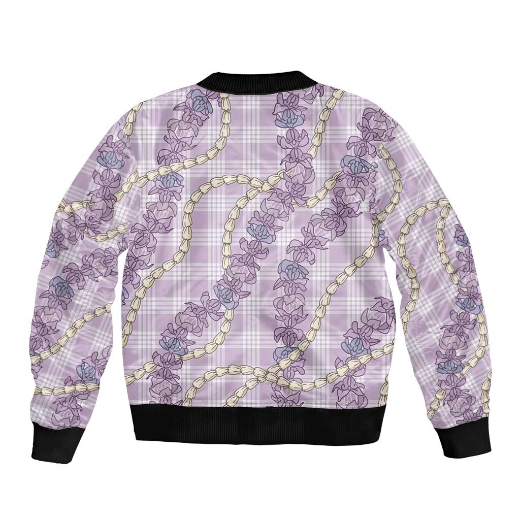 Pua Kalaunu Lei Bomber Jacket Palaka Pattern