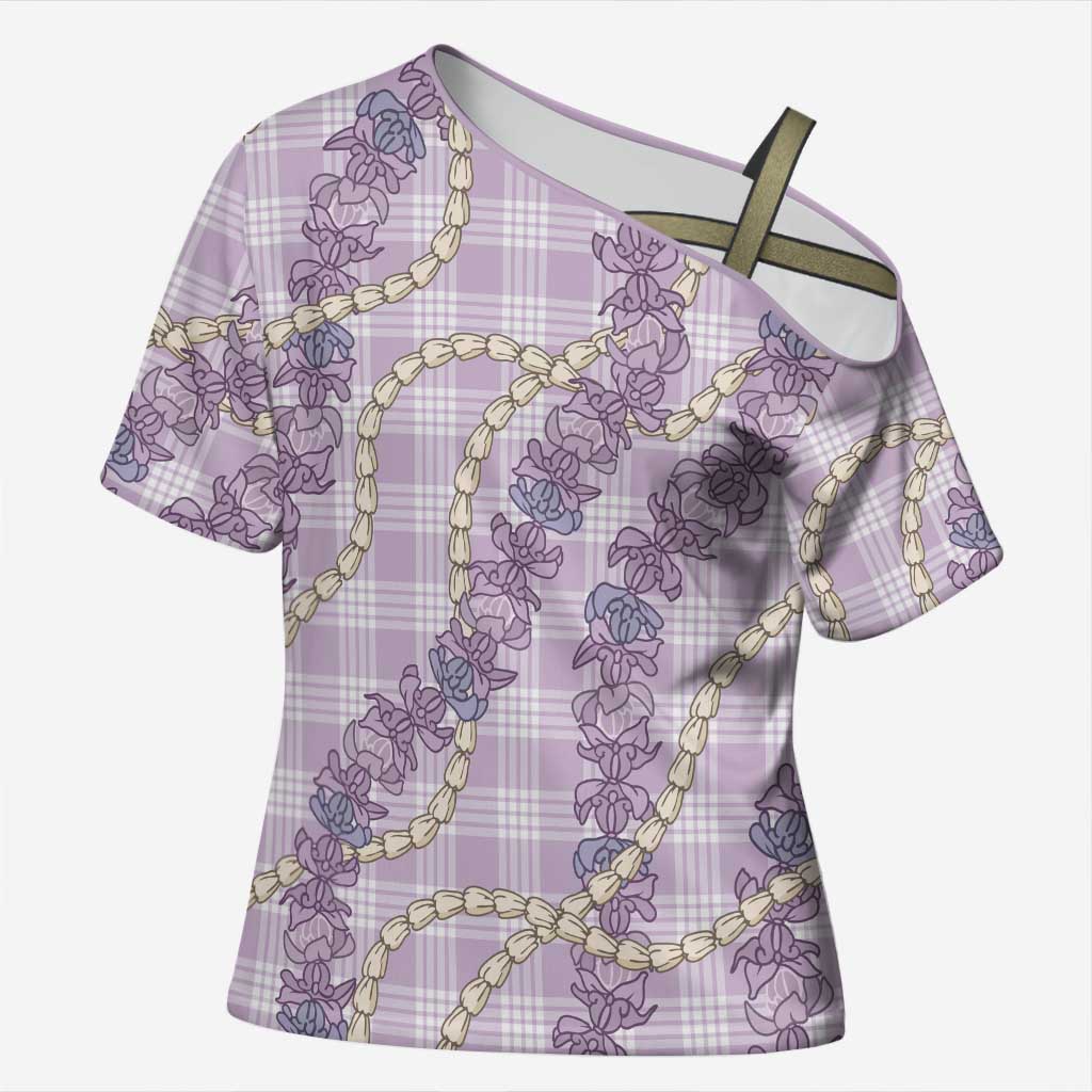 Pua Kalaunu Lei Cross Shoulder Shirt Palaka Pattern