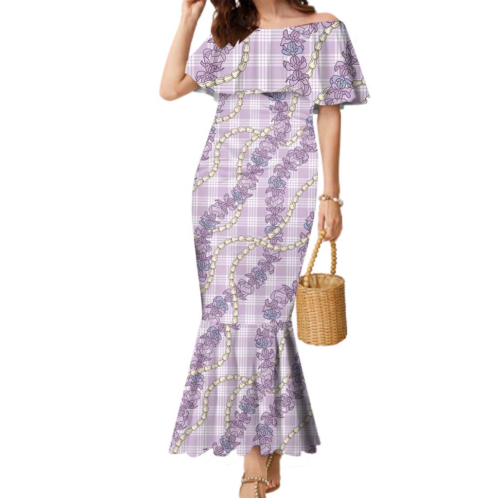 Pua Kalaunu Lei Family Matching Mermaid Dress and Hawaiian Shirt Palaka Pattern