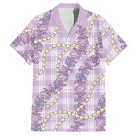 Pua Kalaunu Lei Family Matching Off Shoulder Maxi Dress and Hawaiian Shirt Palaka Pattern