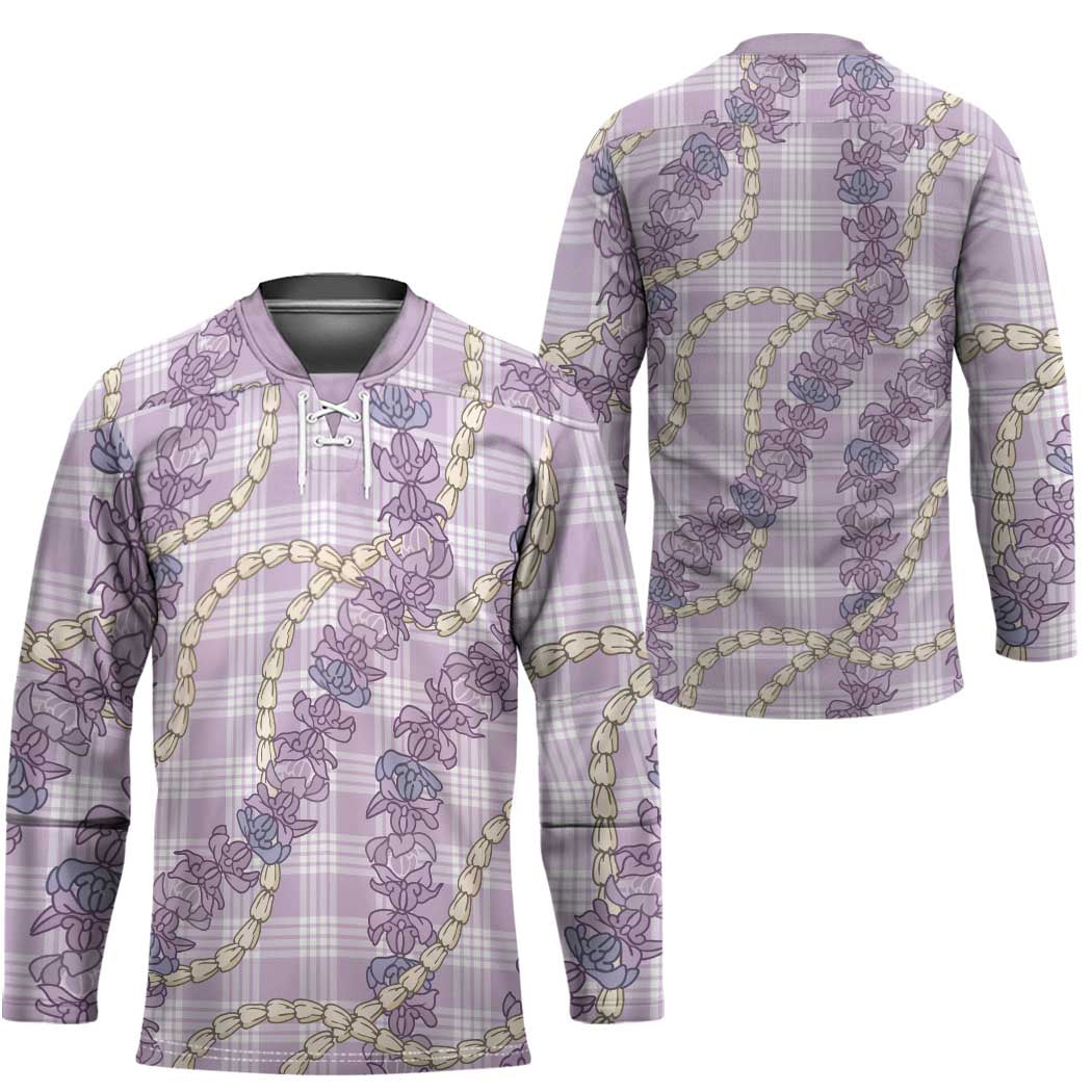 Pua Kalaunu Lei Hockey Jersey Palaka Pattern