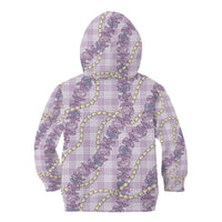 Pua Kalaunu Lei Kid Hoodie Palaka Pattern