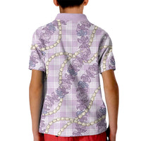 Pua Kalaunu Lei Kid Polo Shirt Palaka Pattern