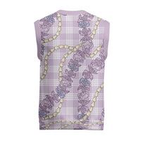 Pua Kalaunu Lei Christmas Knitted V-Neck Vest Palaka Pattern LT01 - Polynesian Pride