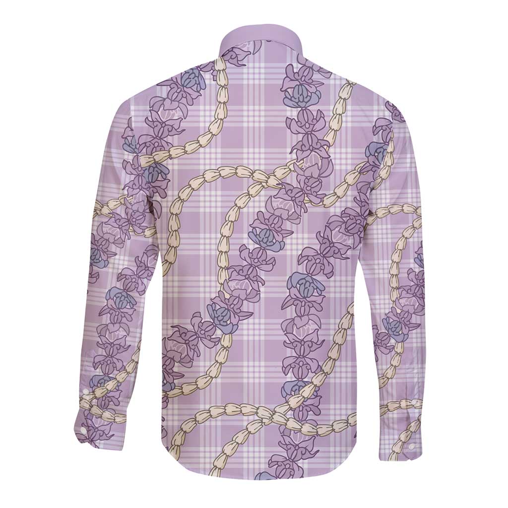 Pua Kalaunu Lei Long Sleeve Button Shirt Palaka Pattern