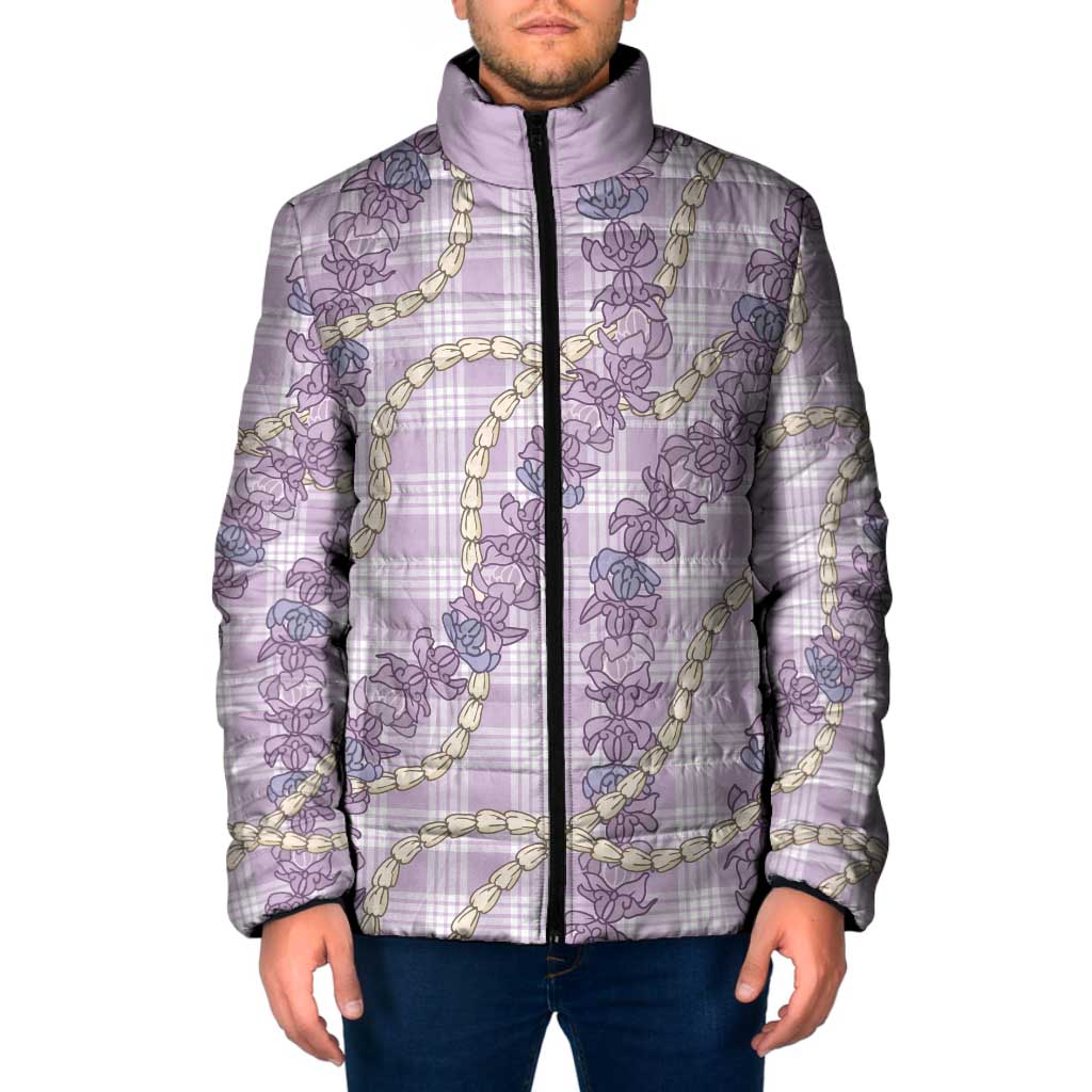Pua Kalaunu Lei Padded Jacket Palaka Pattern