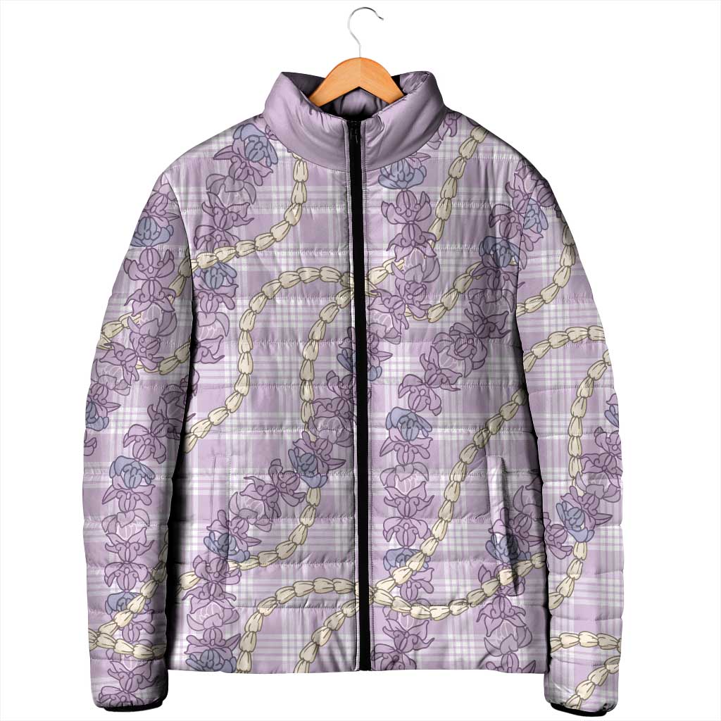 Pua Kalaunu Lei Padded Jacket Palaka Pattern