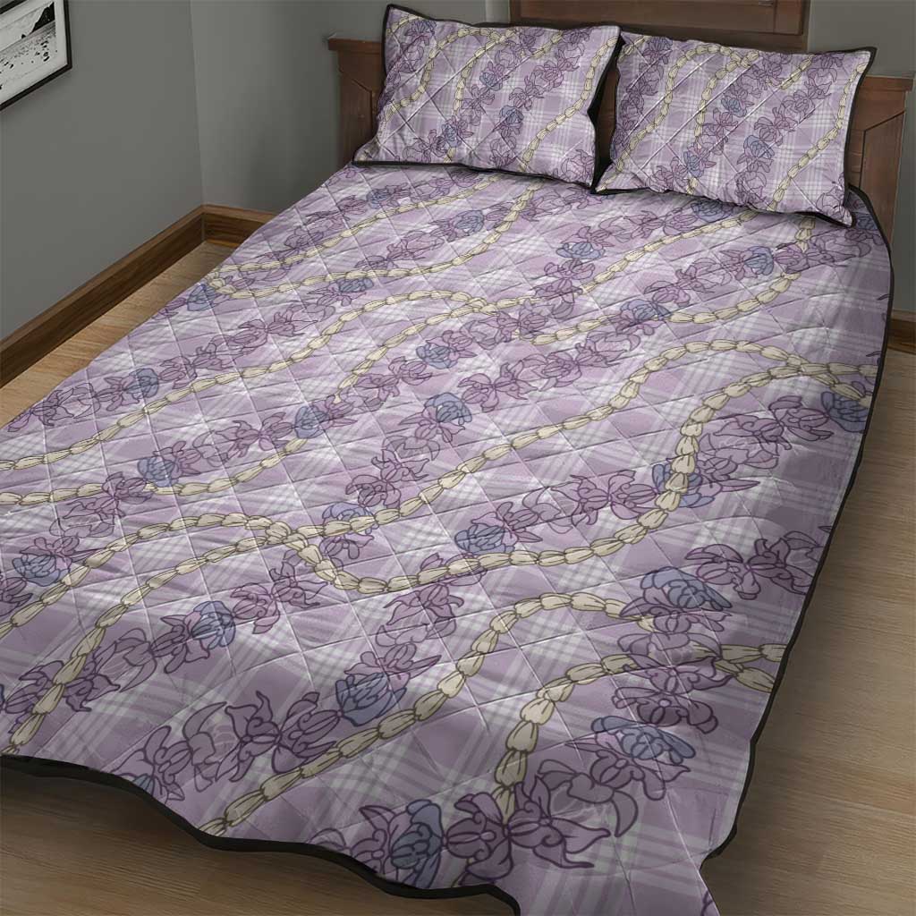 Pua Kalaunu Lei Quilt Bed Set Palaka Pattern