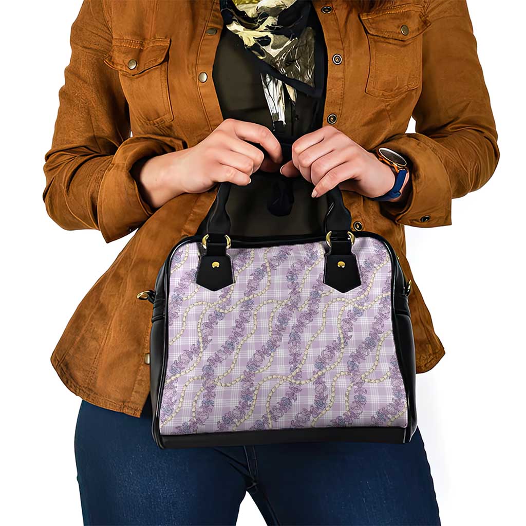 Pua Kalaunu Lei Shoulder Handbag Palaka Pattern
