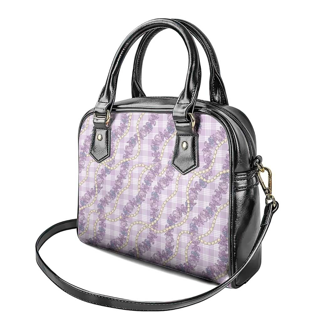 Pua Kalaunu Lei Shoulder Handbag Palaka Pattern