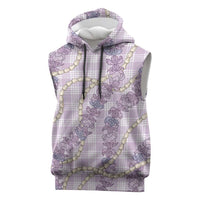 Pua Kalaunu Lei Sleeveless Hoodie Palaka Pattern