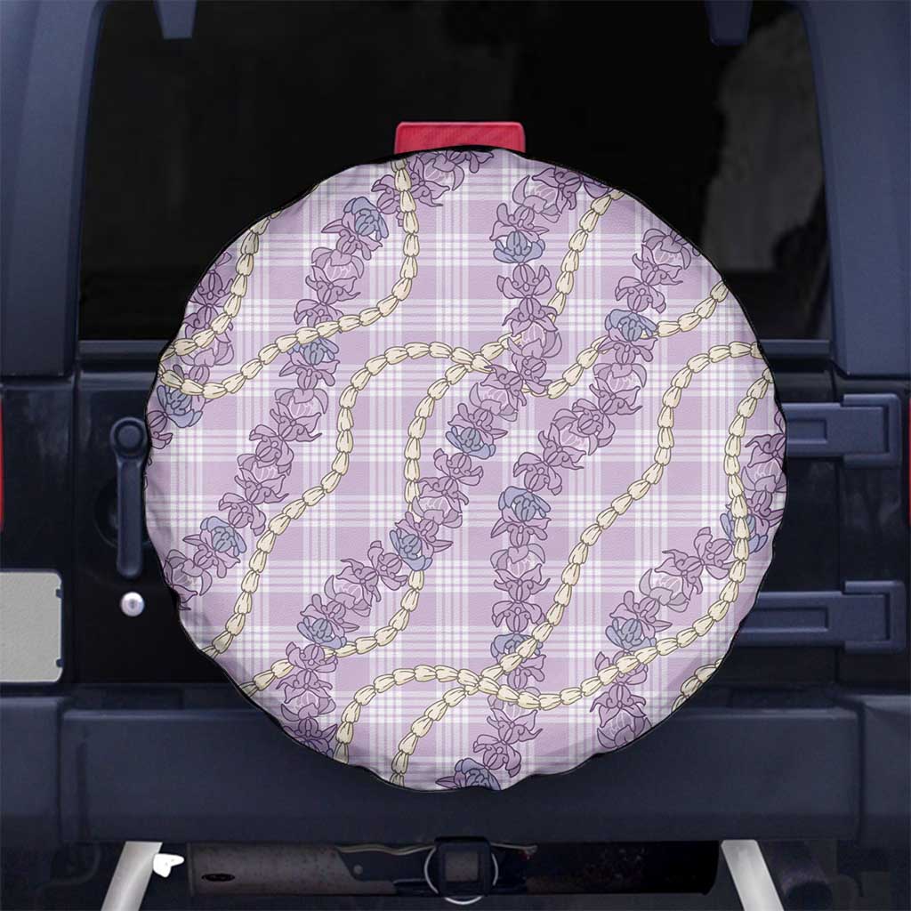 Pua Kalaunu Lei Spare Tire Cover Palaka Pattern