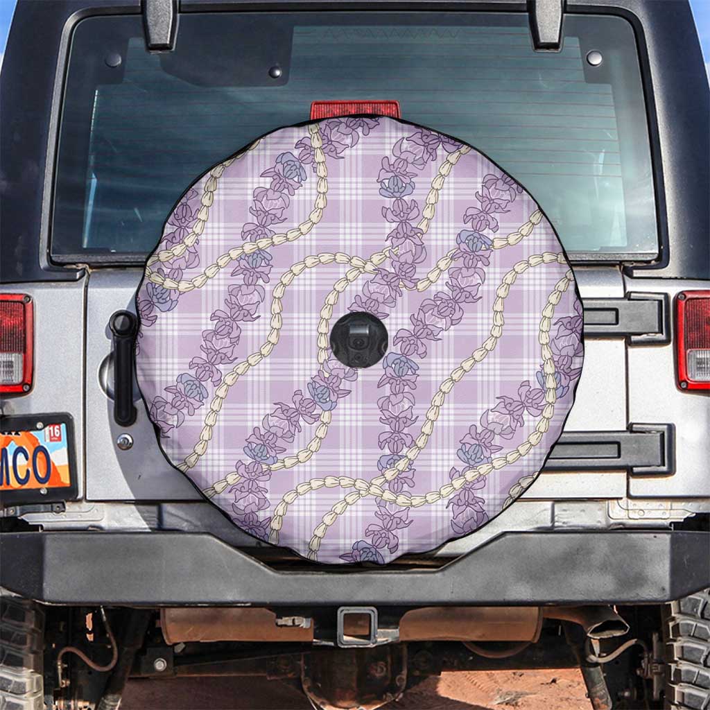 Pua Kalaunu Lei Spare Tire Cover Palaka Pattern