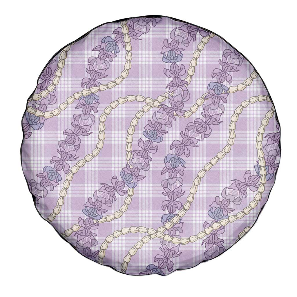 Pua Kalaunu Lei Spare Tire Cover Palaka Pattern