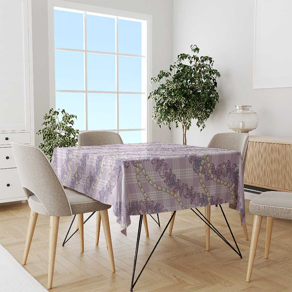 Pua Kalaunu Lei Tablecloth Palaka Pattern