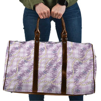 Pua Kalaunu Lei Travel Bag Palaka Pattern