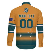 Custom Rugby Australia Family Matching Long Sleeve Bodycon Dress and Hawaiian Shirt Junior Wallabies Go Champions LT01 - Polynesian Pride