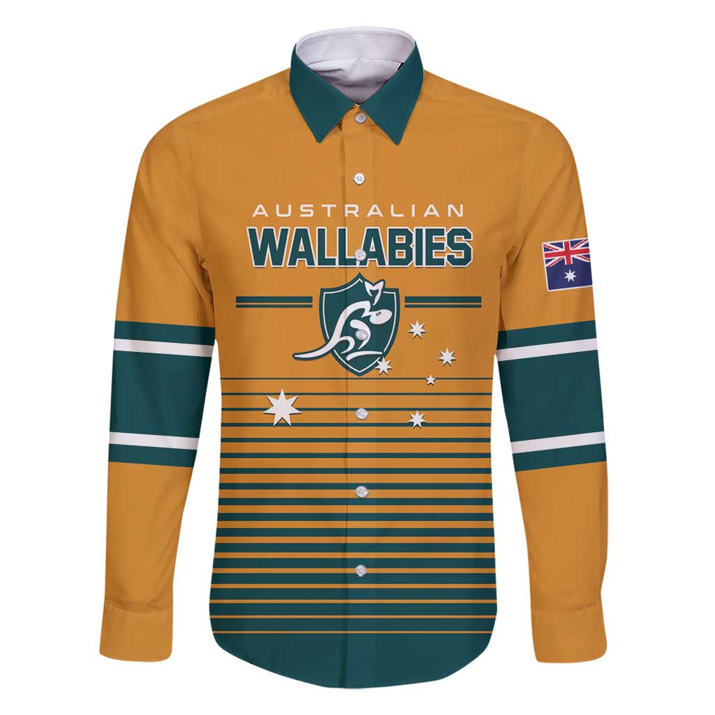 Custom Rugby Australia Family Matching Mermaid Dress and Hawaiian Shirt Junior Wallabies Go Champions