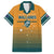 Custom Rugby Australia Family Matching Tank Maxi Dress and Hawaiian Shirt Junior Wallabies Go Champions