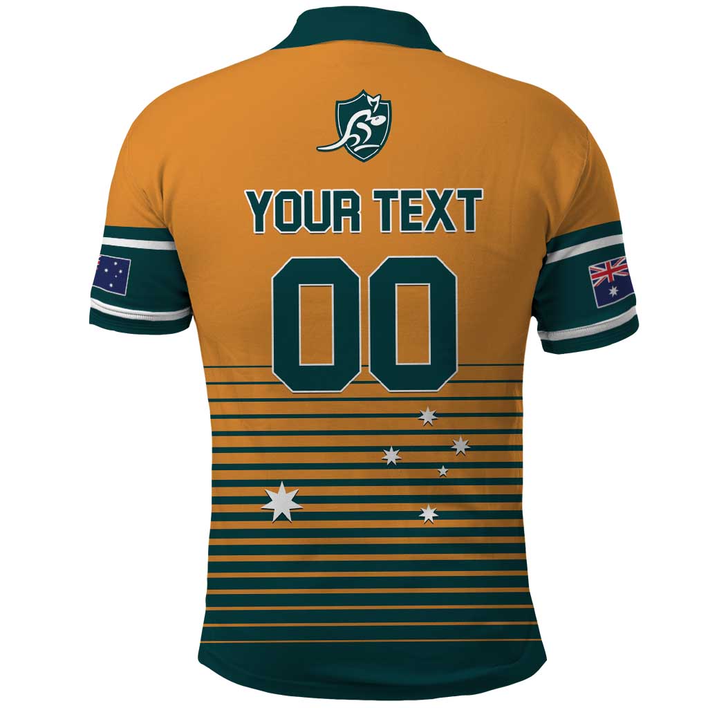 Custom Rugby Australia Polo Shirt Junior Wallabies Go Champions LT01 - Polynesian Pride