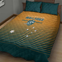 Rugby Australia Quilt Bed Set Junior Wallabies Go Champions
