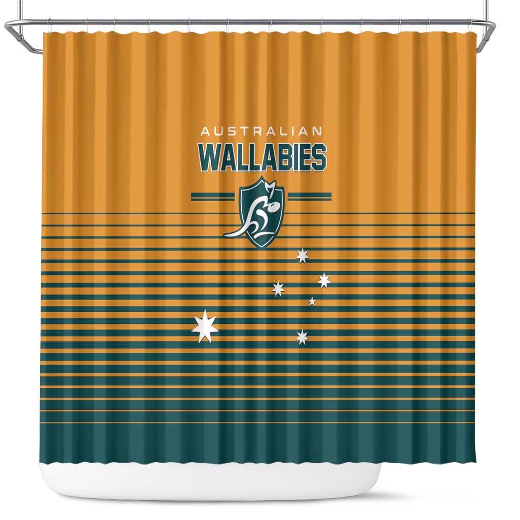 Rugby Australia Shower Curtain Junior Wallabies Go Champions