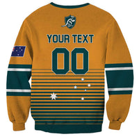 Custom Rugby Australia Sweatshirt Junior Wallabies Go Champions