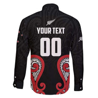 Custom Rugby New Zealand Family Matching Mermaid Dress and Hawaiian Shirt Baby Black Go Champions