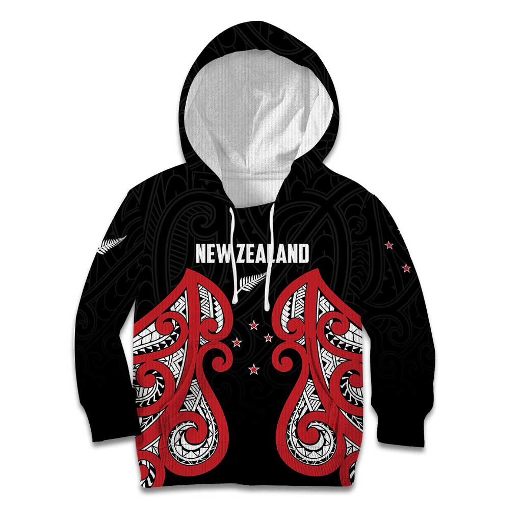 Custom Rugby New Zealand Kid Hoodie Baby Black Go Champions