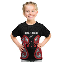 Custom Rugby New Zealand Kid T Shirt Baby Black Go Champions