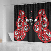 Rugby New Zealand Shower Curtain Baby Black Go Champions
