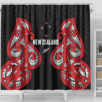 Rugby New Zealand Shower Curtain Baby Black Go Champions