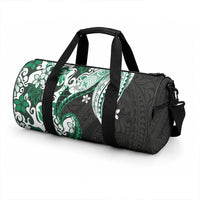 Monstera Plumeria Flowers Green Duffle Bag Polynesian Pattern LT01 - Polynesian Pride