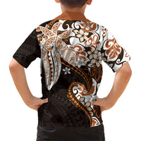 Monstera Plumeria Flowers Orange Family Matching Off Shoulder Short Dress and Hawaiian Shirt Polynesian Pattern