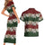 Hawaiian Hibiscus Christmas Color Couples Matching Short Sleeve Bodycon Dress and Hawaiian Shirt Unique