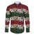 Hawaiian Hibiscus Christmas Color Family Matching Long Sleeve Bodycon Dress and Hawaiian Shirt Unique
