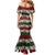 Hawaiian Hibiscus Christmas Color Family Matching Mermaid Dress and Hawaiian Shirt Unique
