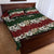 Hawaiian Hibiscus Christmas Color Quilt Bed Set Unique