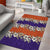 Hawaiian Hibiscus Area Rug Orange and Purple Unique