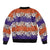 Hawaiian Hibiscus Bomber Jacket Orange and Purple Unique