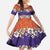 Hawaiian Hibiscus Family Matching Tank Maxi Dress and Hawaiian Shirt Orange and Purple Unique