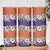 Hawaiian Hibiscus Skinny Tumbler Orange and Purple Unique