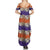 Hawaiian Hibiscus Summer Maxi Dress Orange and Purple Unique