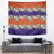 Hawaiian Hibiscus Tapestry Orange and Purple Unique