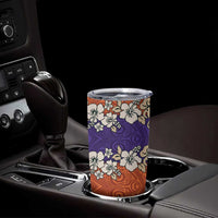 Hawaiian Hibiscus Tumbler Cup Orange and Purple Unique